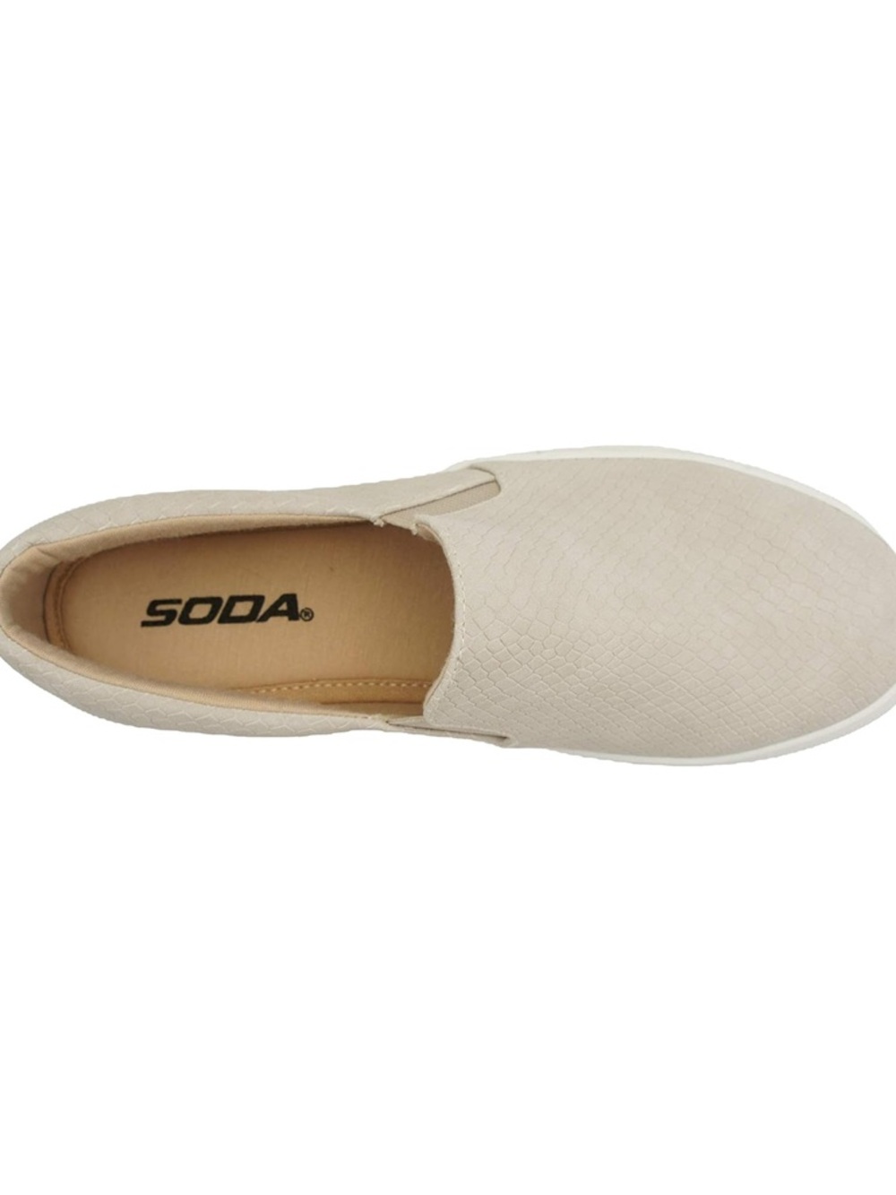 SODA Women's Platform Slip on w/ Cushion Foam: HIKE in LT-Stone Cobra - New - Picture 3 of 4